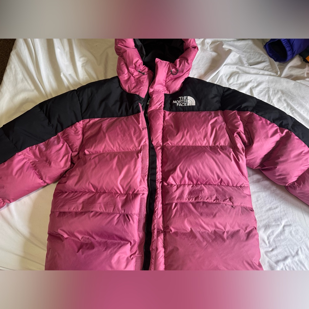 The North Face Fuchsia and Black Puffer Jacket